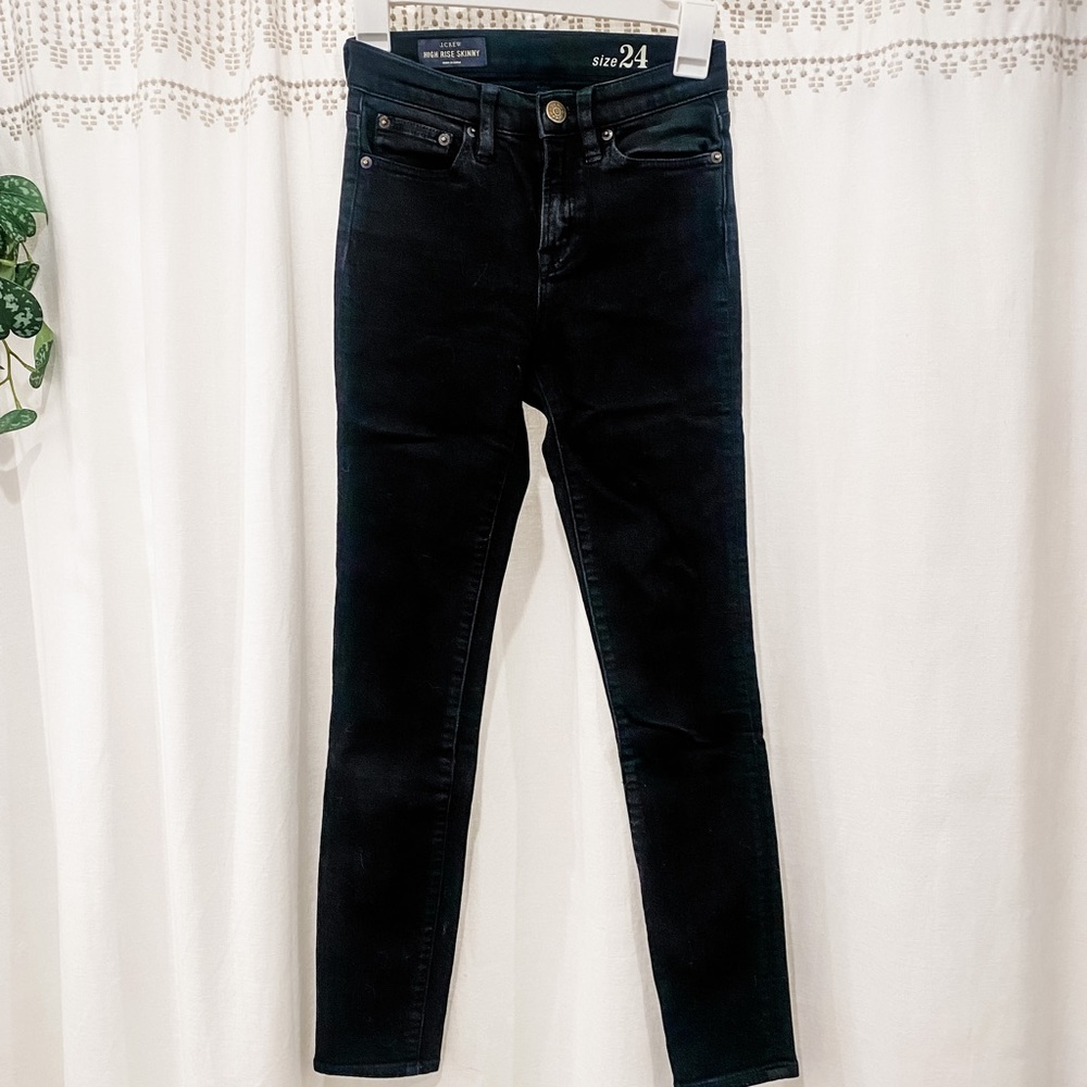 J.Crew Black High Rise Skinny Jean